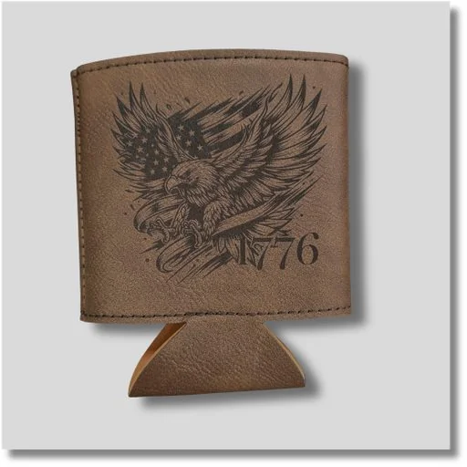 America 250 Leather Koozie