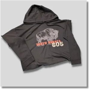 605 Buffalo Cropped Hoodie
