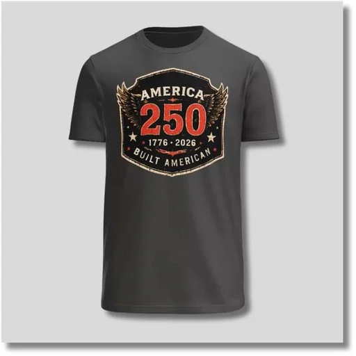 250 American patriotic custom graphic t-shirt