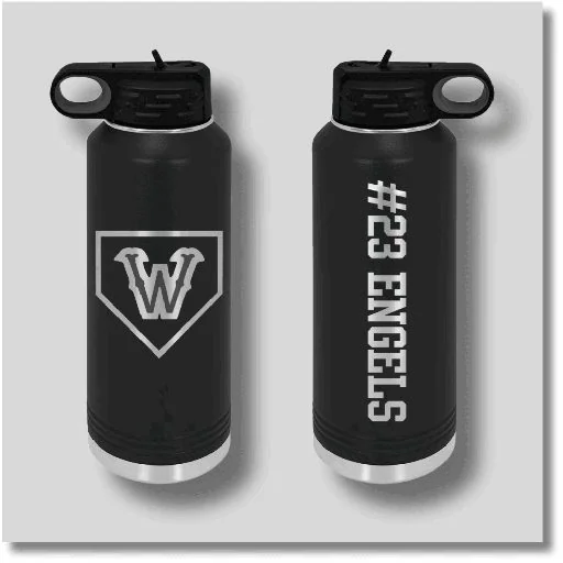 Watertown Baseball Engraved Bottle