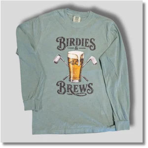 Birdies and Brews Long Sleeve Graphic T-Shirt