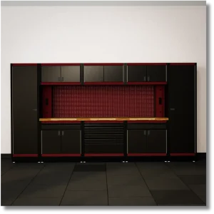 13' HD Steel Storage Cabinet Run
